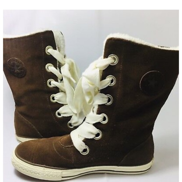 converse chuck taylor all star sherpa urban high top boot unisex sherpa boot